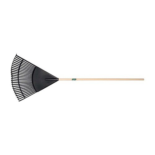 Ames® 64309 Rake, 24 in Length of Tines, 24 in Overall Width of Tines, 24 Tines, Poly Tine, Hardwood Handle