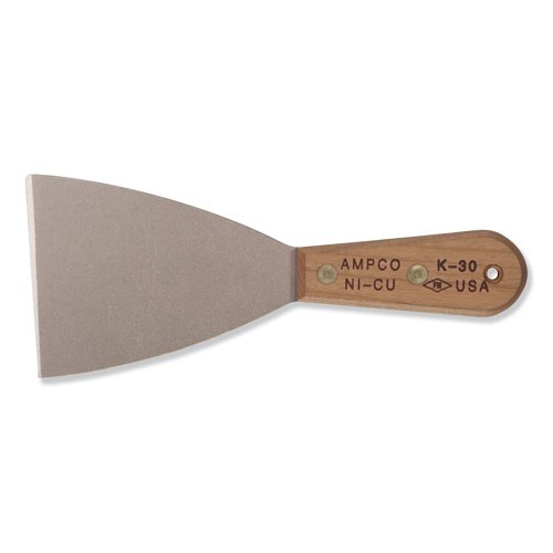 Ampco® 065-K-21 Putty Knives, 1-1/4 in Blade Width, High Strength Nickel Tin Copper Blade, 3-13/16 in Blade Length, Yes Non-Sparking