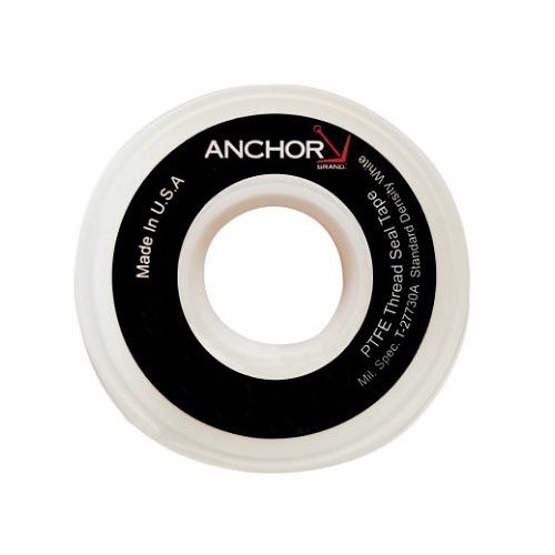 Anchor® 102-1/4X520PTFE Thread Sealant Tape, 520 in Length, 1/4 in Width, 0.0035 in Thickness, 100% PTFE