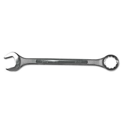 Anchor® 103-04-001 Combination Wrench, SAE, 5/16 in Wrench Opening, 12 Points, 15 deg Offset, 7-1/2 in Overall Length, Carbon Steel, Nickel Chrome