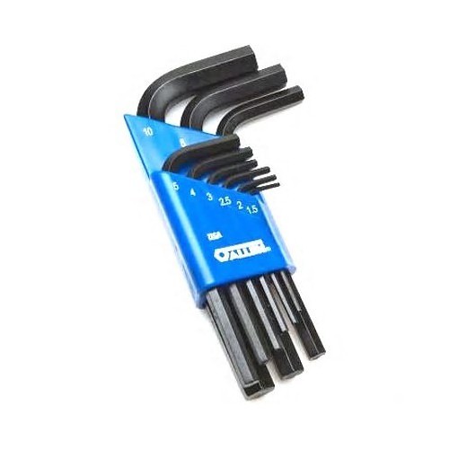 Apex® Allen® 56008 Hex and Torx Key Set, Metric, 9 Piece, M1.5 - M10 Hex, L-Handle Handle, Alloy Steel