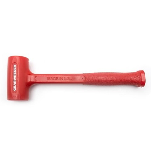 Apex® GEARWRENCH® 69-534G Head Dead Blow Hammer, 15-1/4 in Overall Length, 2-3/4 in Face Dia, 38.4 oz Head, Polyurethane Head, Steel Frame with Polyurethane Coating Handle