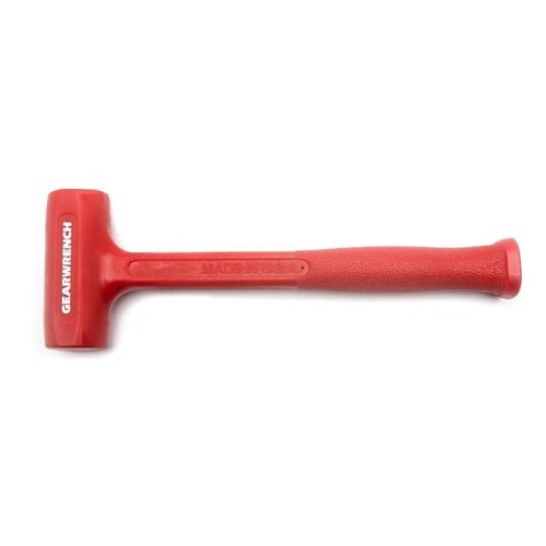 Apex® GEARWRENCH® 69540G Slimline Dead Blow Hammer, 9-1/2 in Overall Length, 7/8 in Face Dia, Ball Pein Face, 0.2 lb Head, Polyurethane Head, Steel Frame with Polyurethane Coating Handle