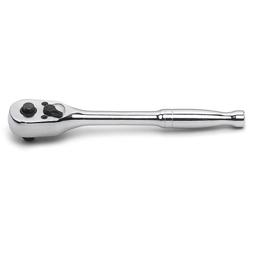 Apex® GEARWRENCH® 81014 Ratchet, Imperial, 1/4 in Drive, Teardrop Head Shape, 5.63 in Overall Length, Alloy Steel, Full Polish Chrome, Square Drive Specifications Met, Yes Quick Release Head, Yes Reversible, No Tether Ready