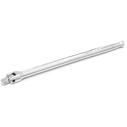 Apex® GEARWRENCH® 81221 Flex Handle/Breaker Bar, 3/8 in Drive, 12 in Overall Length, ASME B107.10 Specifications Met, Alloy Steel, Chrome Plated