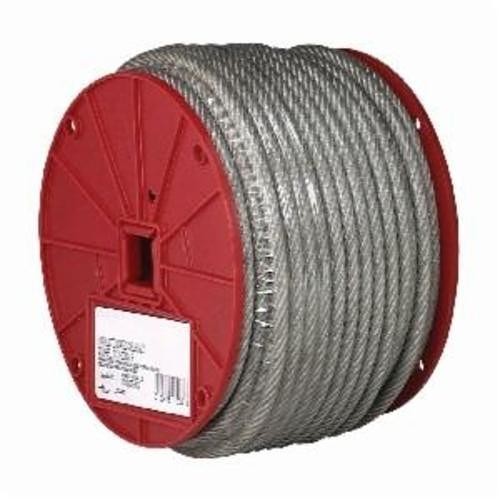 Apex® Campbell® 819620 Aircraft Cable, 3/16 in Cable, 250 ft Length, 7 x 19 Strand, 840 lb Load, Galvanized Steel