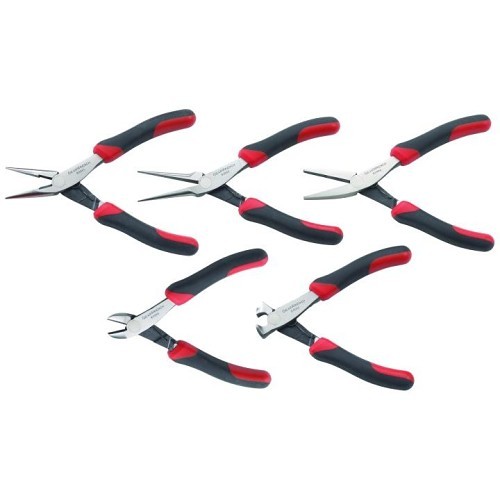 Apex® 82100 Mini Plier Set, 5 Piece, 6.55 in Overall Length, ASME B107.500 Specifications Met