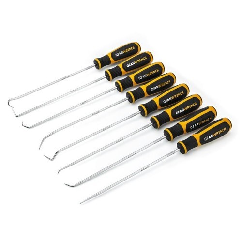 Apex® GEARWRENCH® 84010H Hooks & Picks Set, Long, Alloy Steel Tip, Comfortable Grip Or Dual Dipped, 9 in Overall Length, No Magnetic