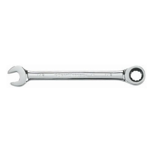 Apex® 9016 Combination Wrench, SAE, 1/2 in Wrench Opening, 7.008 in Overall Length, High Alloy Steel, Bright, Full Polish Chrome, ASME, ANSI