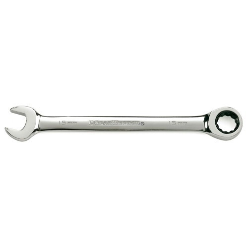 Apex® 9110 Combination Wrench, Metric, 10 mm Wrench Opening, 12 Points, 6.256 in Overall Length, High Alloy Steel, Polished Chrome, ASME, ANSI