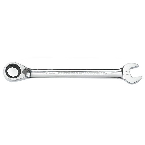 Apex® 9527N Combination Wrench, SAE, 7/16 in Wrench Opening, 12 Points, 15 deg Offset, 8-3/4 in Overall Length, Alloy Steel, Polished Chrome, ASME, ANSI