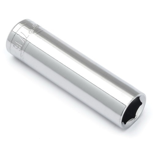 Apex® Crescent® 976288 Socket, Straight, Imperial, Hex Drive, 3/8 in Drive, Deep Socket, 7/16 in Socket, 6 Points