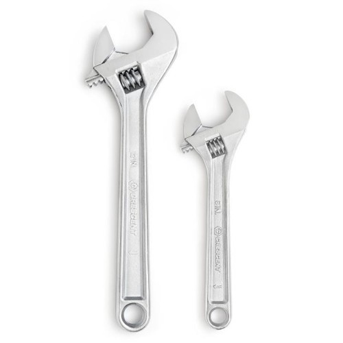 Apex® Crescent® AC2812VS Combination Wrench Set, Imperial, 2 Piece, 8-12 in, Satin Chrome