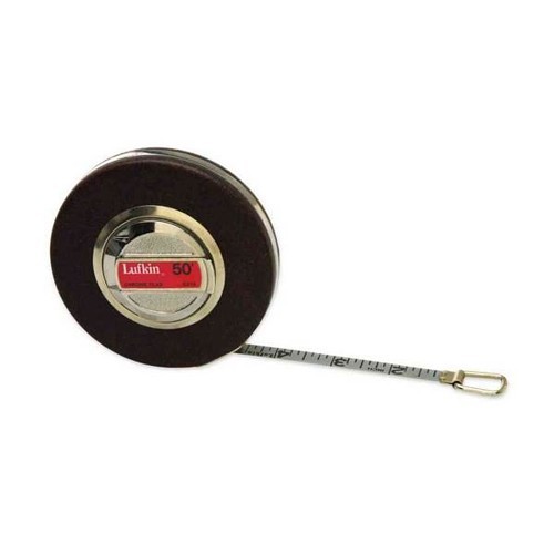 Apex® CRESCENT Lufkin® C213CX Measuring Tape, 600 ft Blade Length, 3/8 in Blade Width, Chrome Clad Blade