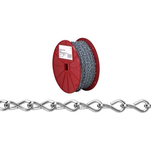 Campbell® T0724027N Jack Chain, Single Jack Link, #16 Trade, 250 ft L, 10 lb Load