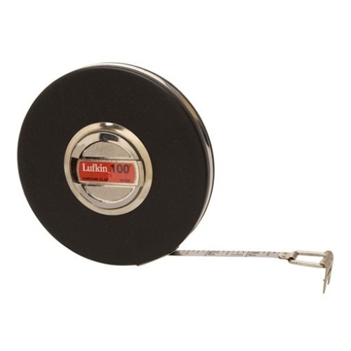 Apex® CRESCENT Lufkin® HC256 Measuring Tape, 100 ft Blade Length, 3/8 in Blade Width, Steel Blade, Measuring System: Imperial