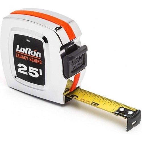 Apex® CRESCENT Lufkin® LUFL925 Measuring Tape, 25 ft Blade Length, 1 in Blade Width