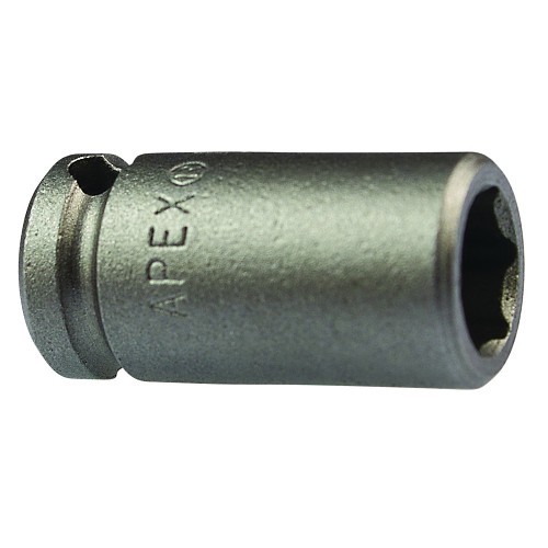 Apex® MX-1108 Magnetic Standard Length Socket, 1/4 in Square Drive, 1/4 in Hex Socket, 6 Points