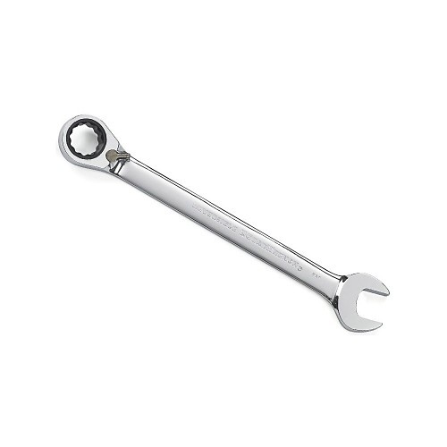 Apex Tool Group GEARWRENCH® 9532N Combination Wrench, Measurement System: Imperial, 9.594 in Overall Length, High Alloy Steel, Polished Chrome, Reversible: Yes