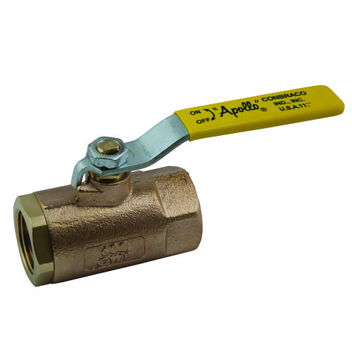 Apollo™ 70-107-01 Ball Valve, 1-1/2 in Nominal, NPT, 600 psi Pressure Class, Steel Body, Standard Port, Softgoods Material: PTFE
