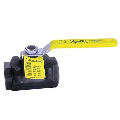 Apollo™ 73-104-01 Ball Valve, 3/4 in Nominal, FNPT, 2000 psi Pressure Class, Carbon Steel Body, Standard Port, Softgoods Material: PTFE