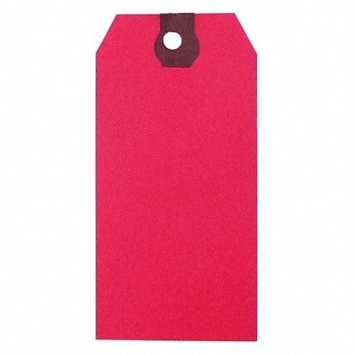 Approved Vendor 1GYR5 Shipping Tag, 4-1/4 in Height, 2-1/8 in Width, BLANK Legend, Paper