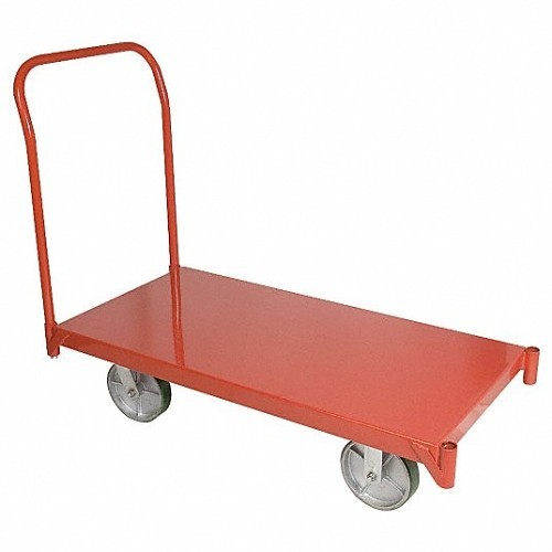 Approved Vendor 3BE81 Platform Truck, 48 in Overall Length, 24 in Overall Width, 42-1/4 in Overall Height, 4000 lb Load, Red