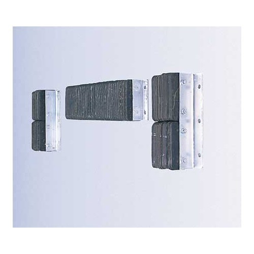 Approved Vendor 5W824 Dock Bumper, 10 in Overall Height, 20-3/4 in Overall Width, 4-1/2 in Overall Depth, Laminated Rubber Bumper, Rectangular Bumper