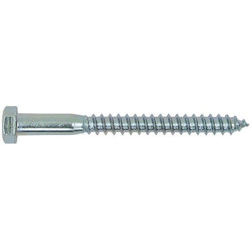 LAGG050C0700G Lag Screw, Imperial, 1/2 in Diameter - Thread Size, 7 in L, Low Carbon Steel, Galvanized Finish