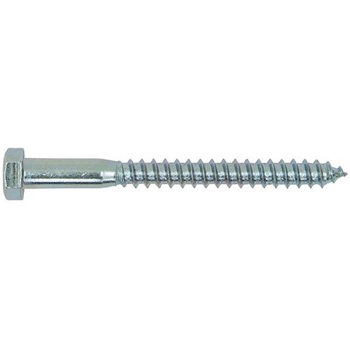 LAGG075C1200G Lag Screw, Imperial, 3/4 in Diameter - Thread Size, 12 in L, Low Carbon Steel, Galvanized Finish