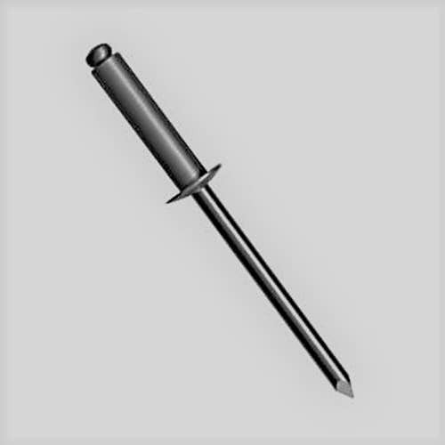Arconic Fastening Systems Marson® AB6-4A-GBK Open End Blind Rivet, Aluminum, 3/16 in Rivet Dia, 0.45 in Length, 0.125 to 0.25 in Grip Range, Dome Head