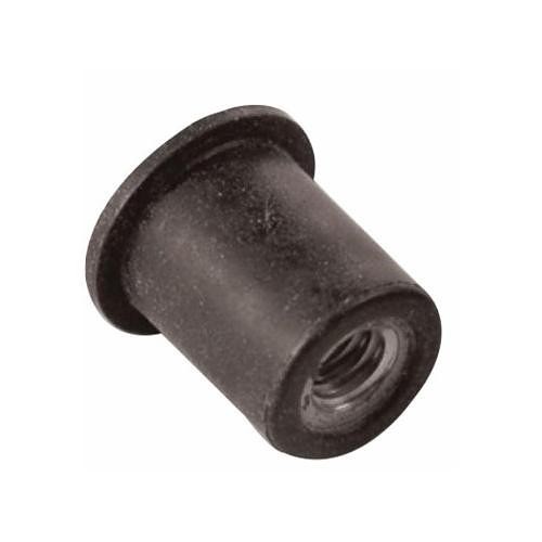 Arconic Fastening Systems Marson® M32850 Wellnut Insert, Metric, M6-1 Diameter - Thread Size, Brass, Round Body, Neoprene Coated