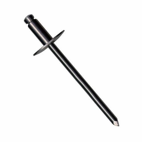 Arconic Fastening Systems Marson SB4-5V Blind Rivet, Steel Body/Mandrel, 1/8 in Rivet Diameter, 5/16 in Length, 0.251 to 0.312 in Grip Range, Domed Head, Open End