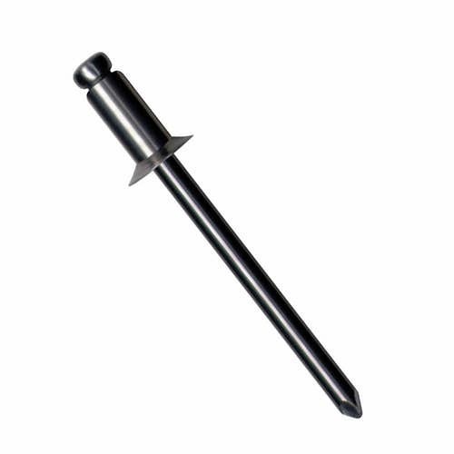 Arconic Fastening Systems Marson SSB4-2SV Blind Rivet, 18-8 Stainless Steel Body/Mandrel, 1/8 in Rivet Diameter, 1/8 in Length, 0.063 to 0.125 in Grip Range, Domed Head, Open End