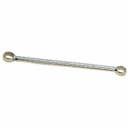 Armstrong® 26-643 Long Length Box End Wrench, 3/8 x 7/16 in Wrench, 12 Points, 15 deg Offset, 7-3/4 in OAL, High Alloy Steel, Full Polished, ASME B107.6-1994