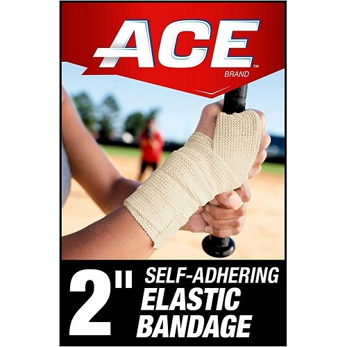 Aronlight B005YU8SE6 Bandage Wrap, 2-Self-Adhering Elastic, White