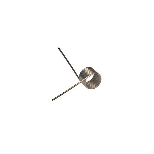 Associated Spring Raymond SPEC® T059-090-296-L Torsion Spring, 1.499 mm Wire Dia, 50.8 mm Leg Length, 90 deg Deflection