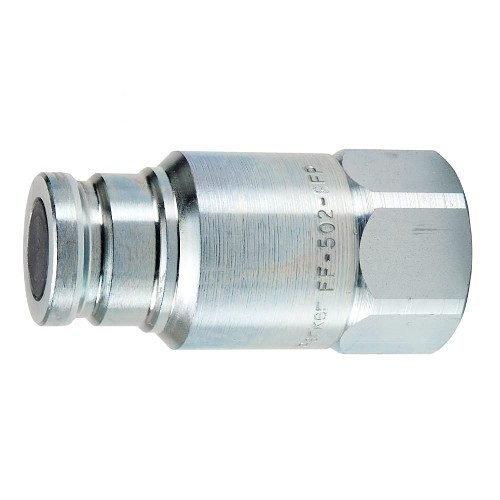 B.W. Rogers FF-752-12FO Hydraulic Coupling, 3/8 in Nominal, Quick Disconnect x Female SAE, Steel