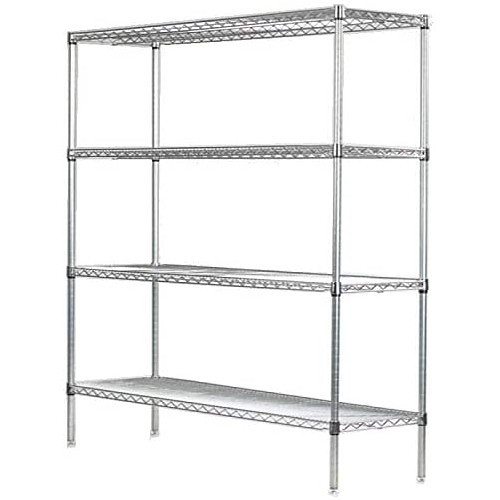 B00UVX6QI6 Starter Shelving Unit, Nickel