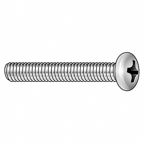 02AP4X3/16 Machine Screw, Imperial, #4-40 Diameter - Thread Size, 3/16 in L, 18-8 Stainless Steel, Flat Head, Phillips Drive