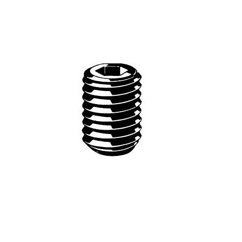 Set Screw, 5/16-18 Screw, 3/8 in Length, 18-8 Stainless Steel, Cup Point
