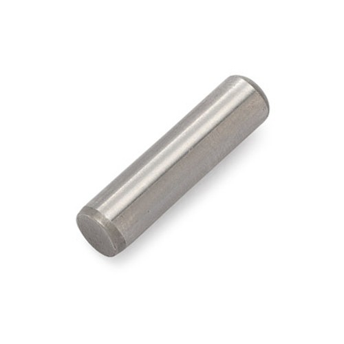 Dowel Pin, 1/2 in Dia, 2 1/2 in L, Bright