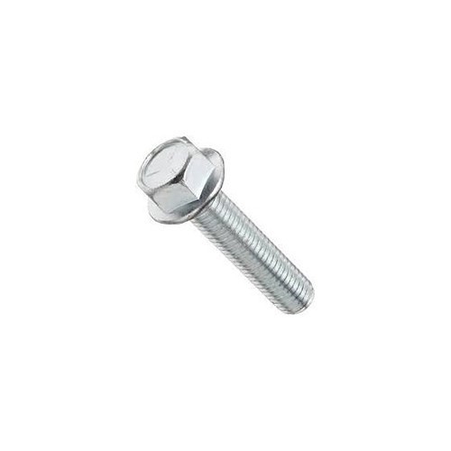 Flange Bolt, Imperial, 1/2 in-13 Diameter - Thread, 1-1/4 in Length Under Head, Grade 5, Zinc Plated