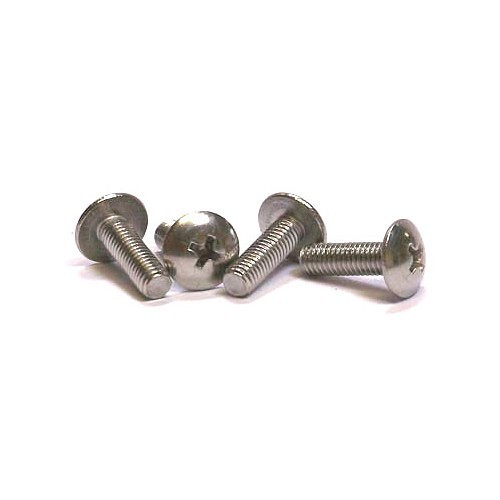 589655 Machine Screw, Imperial, 1/4 in-20 Diameter - Thread Size, 1-3/4 in L, Truss Head, Zinc Plated Finish, Phillips Drive