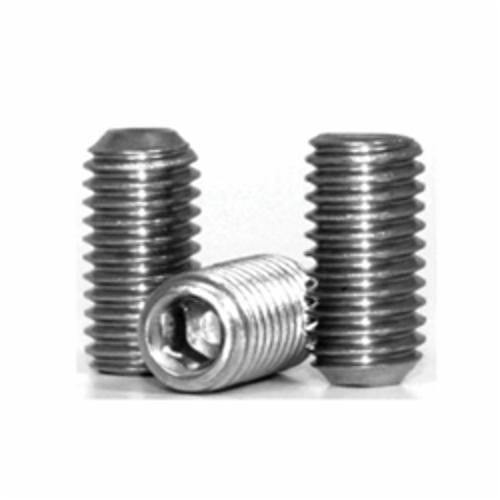 Semi-Standard Socket Set Screw, 3/8-16, 1/4 in L, Cup Point, Stainless Steel, A2 (18-8) Grade