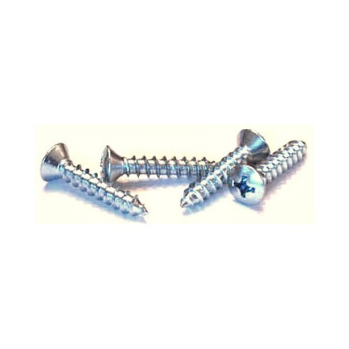 696301 Self-Tapping Screw, Imperial, #5-20 Diameter - Thread Size, 5/8 in L, Oval Head, Phillips Drive, 18-8 Stainless Steel, Zinc Plated Finish