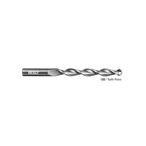 BESLY® T-705-TF 11/64 Jobber Length Drill Bit, 25/64 in Drill, 135 deg Point