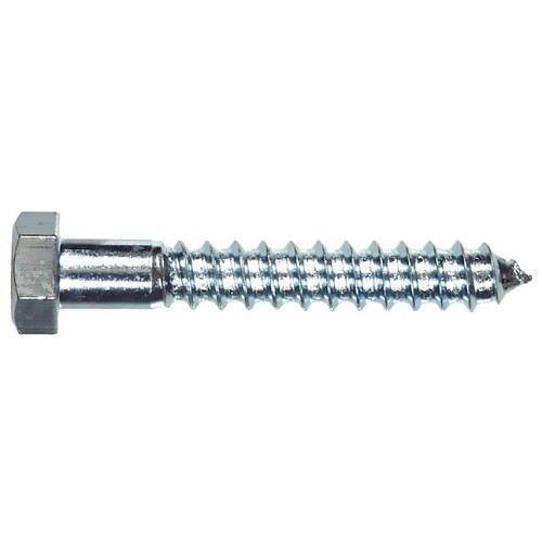 Lag Bolt, 5/8 in Dia, 3 in Length, Zinc