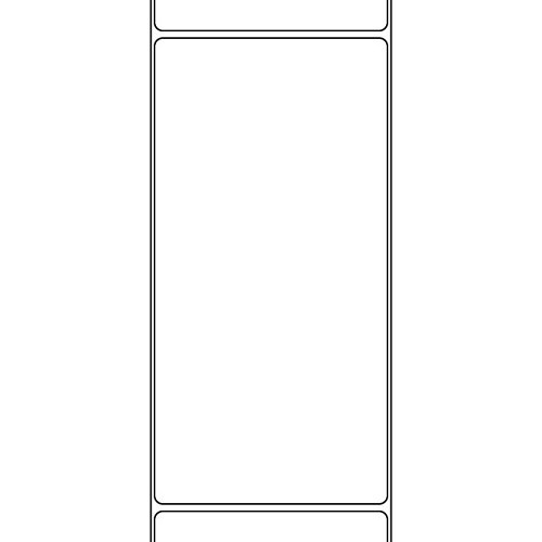 BGR INC 146685 Direct Thermal Label, 8 in Height, 4 in Width, White