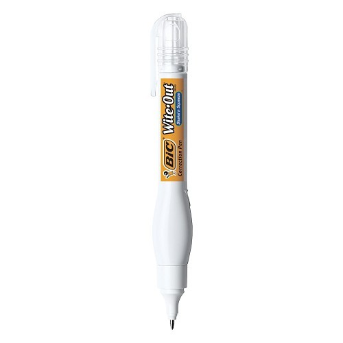 BIG KAISER 50745 Correction Pen, White, 8 mL, Petroleum Solvent Odor